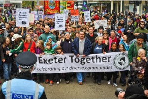 Exeter Together, counter EDL protest