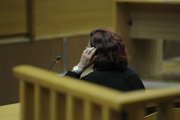 Η μητέρα του Φοίβου, Μαρία Γκάγκα, καταθέτει στο δικαστήριο | ΕUROKINISSI / ΤΑΤΙΑΝΑ ΜΠΟΛΑΡΗ
